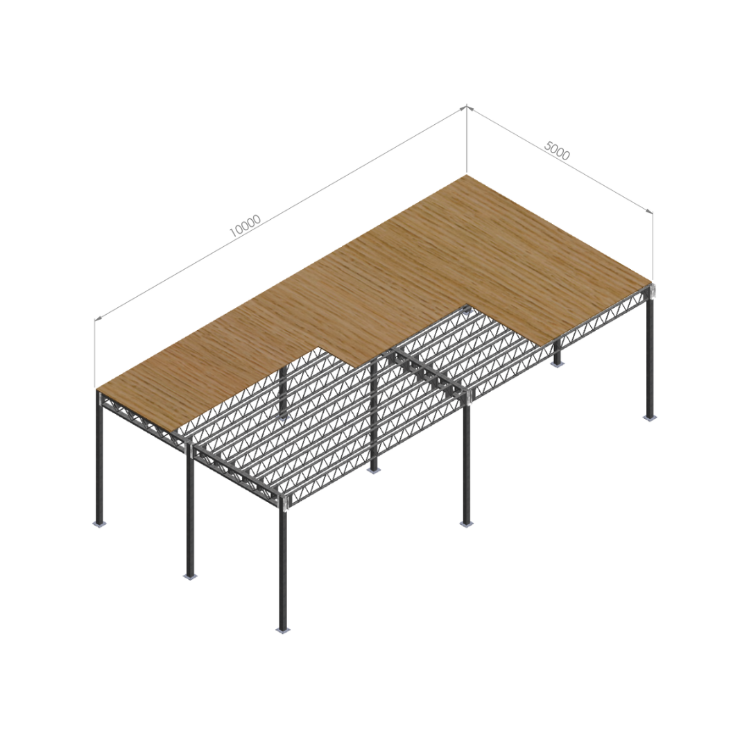 Mezzanine Floor 50m2 Kit