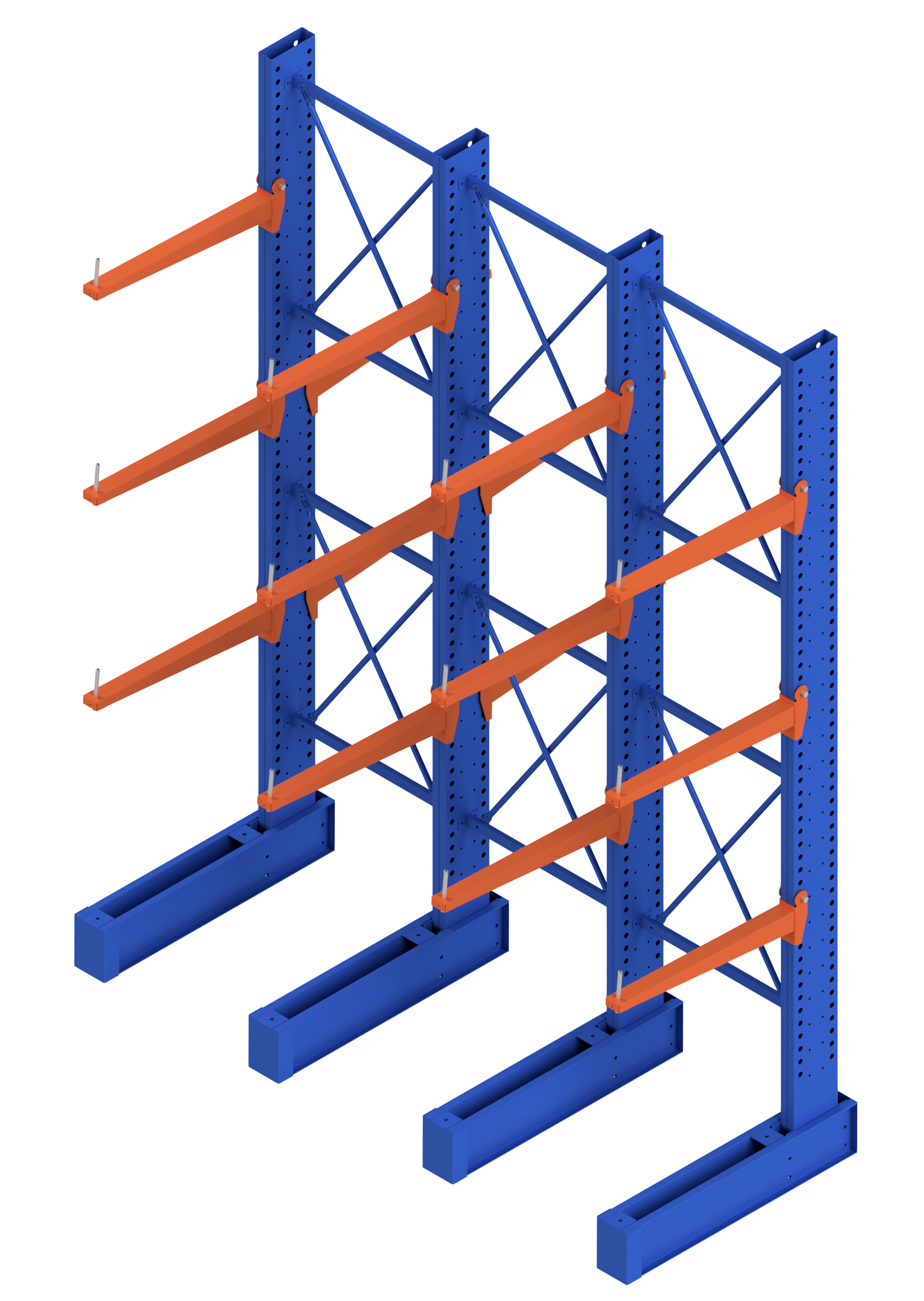 Heavy Duty Cantilever Racking Three Bay Package