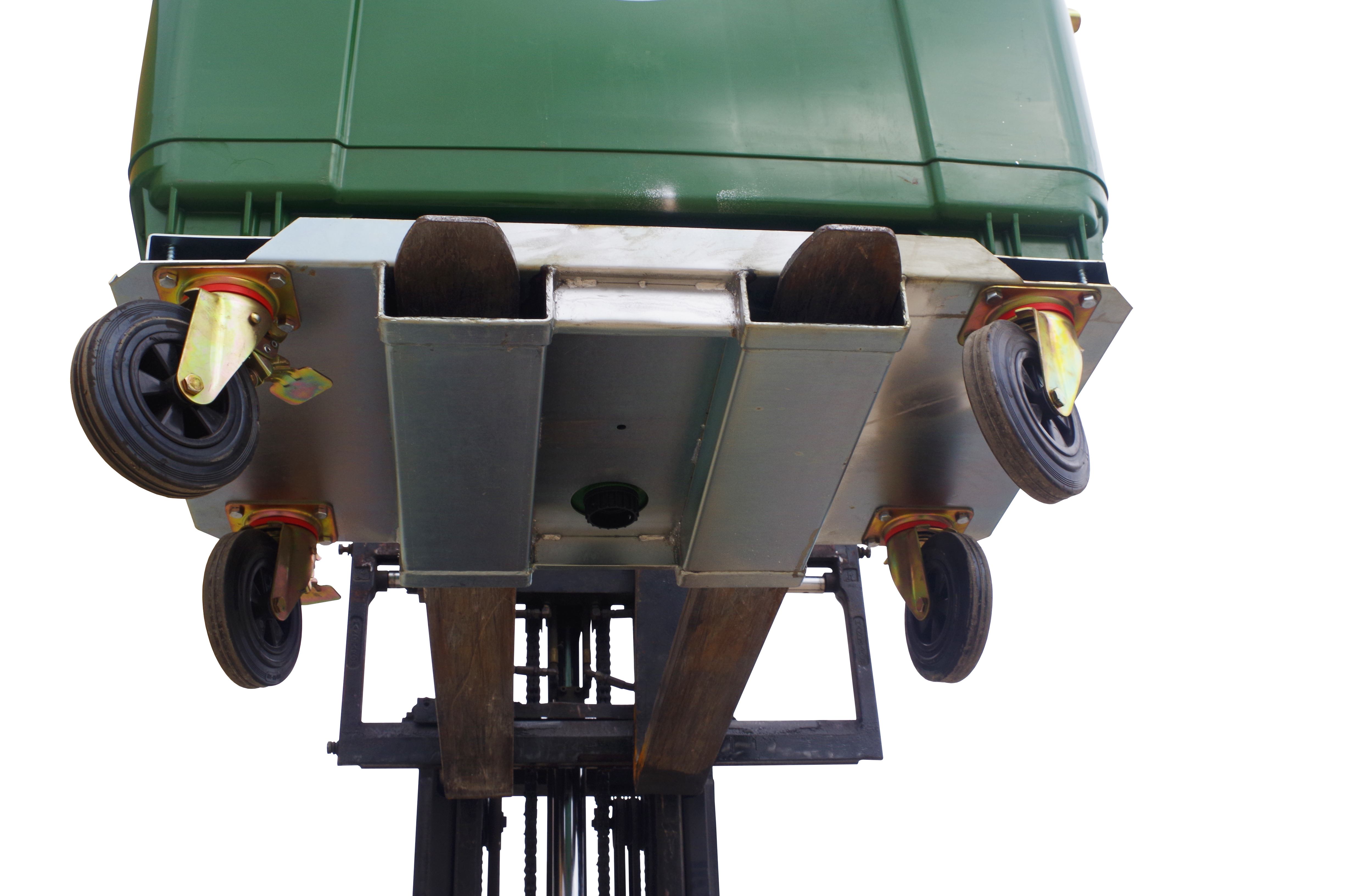 Rotating Plastic Bin with Base for Forklift