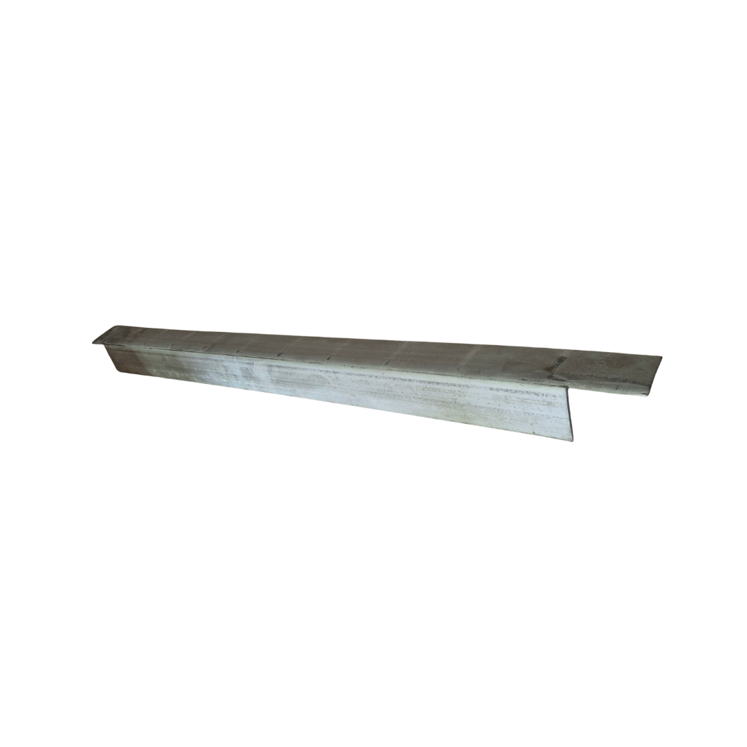 Second hand steel board support for 840mm deep frames isolated on white background for pallet racking shelving support