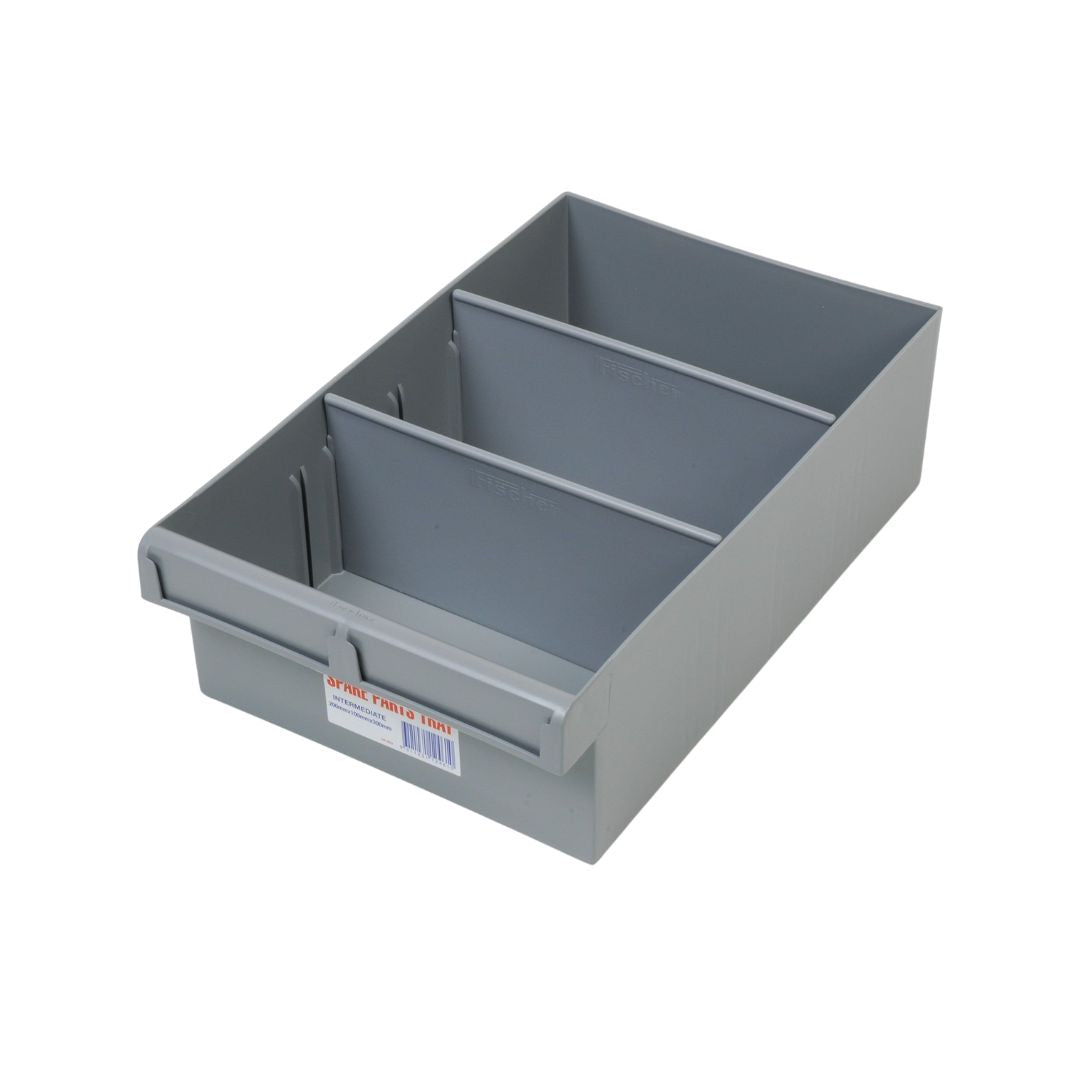 ReadyRack Spare Parts Tray 200x100x300 (Bulk) Grey Pack of 6