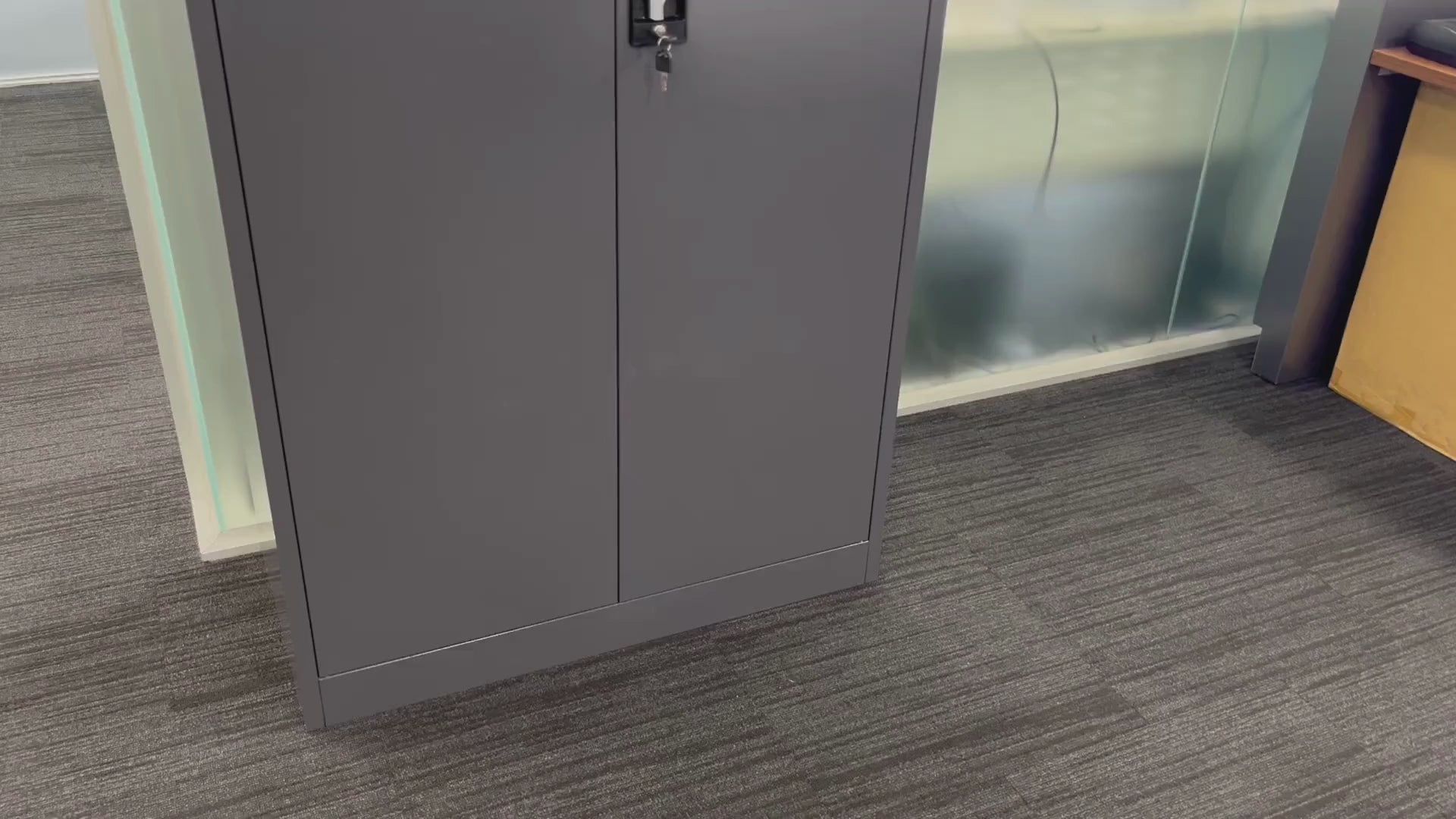 2 Door Lockable Cabinet - 4 adjustable shelves