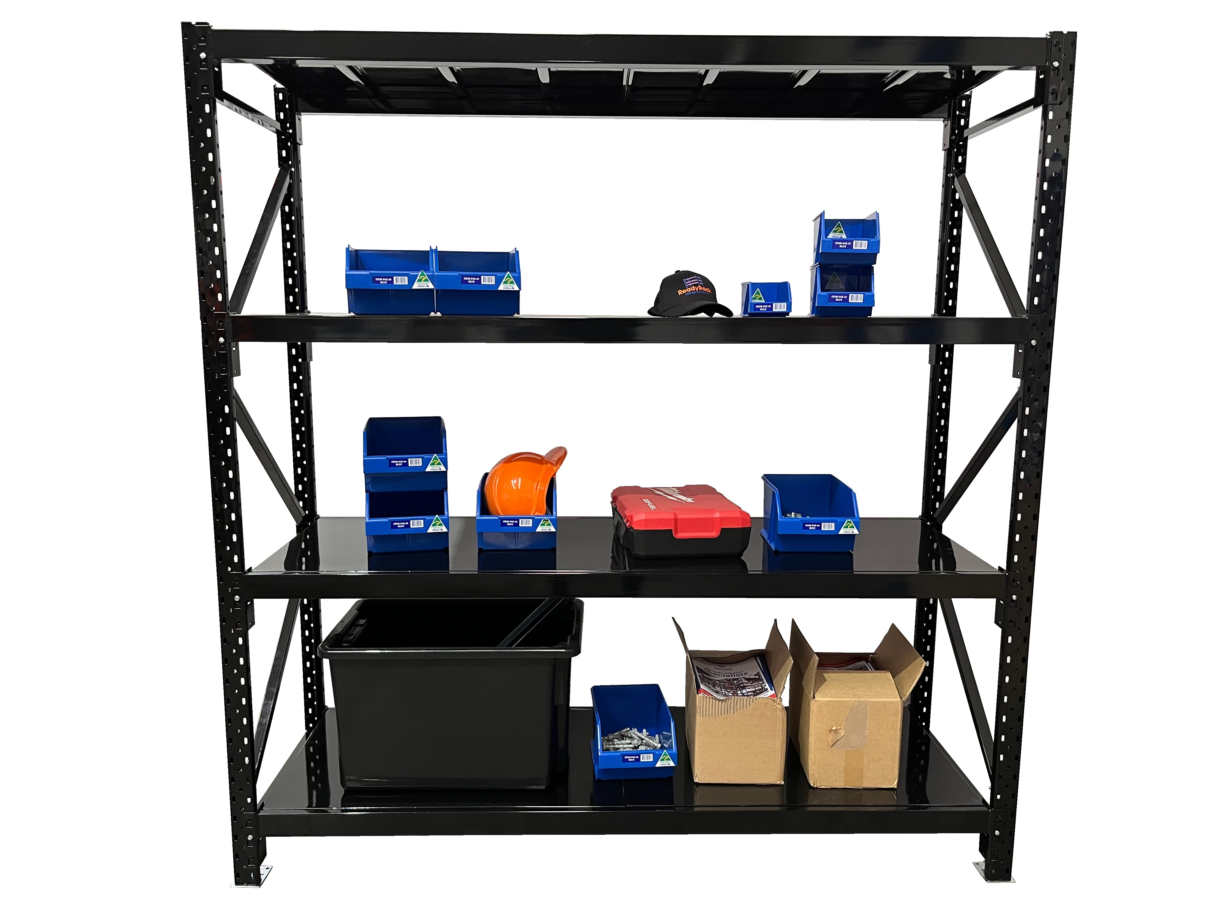 Black Racking & Metal Shelving | Black Industrial Shelving | ReadyRack
