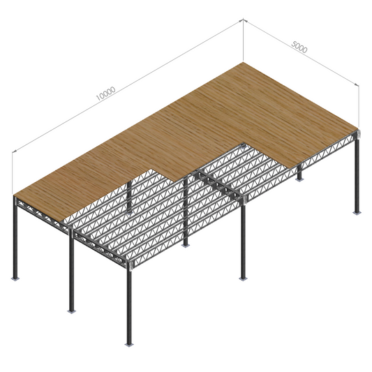 Mezzanine Floor 50m2 Kit