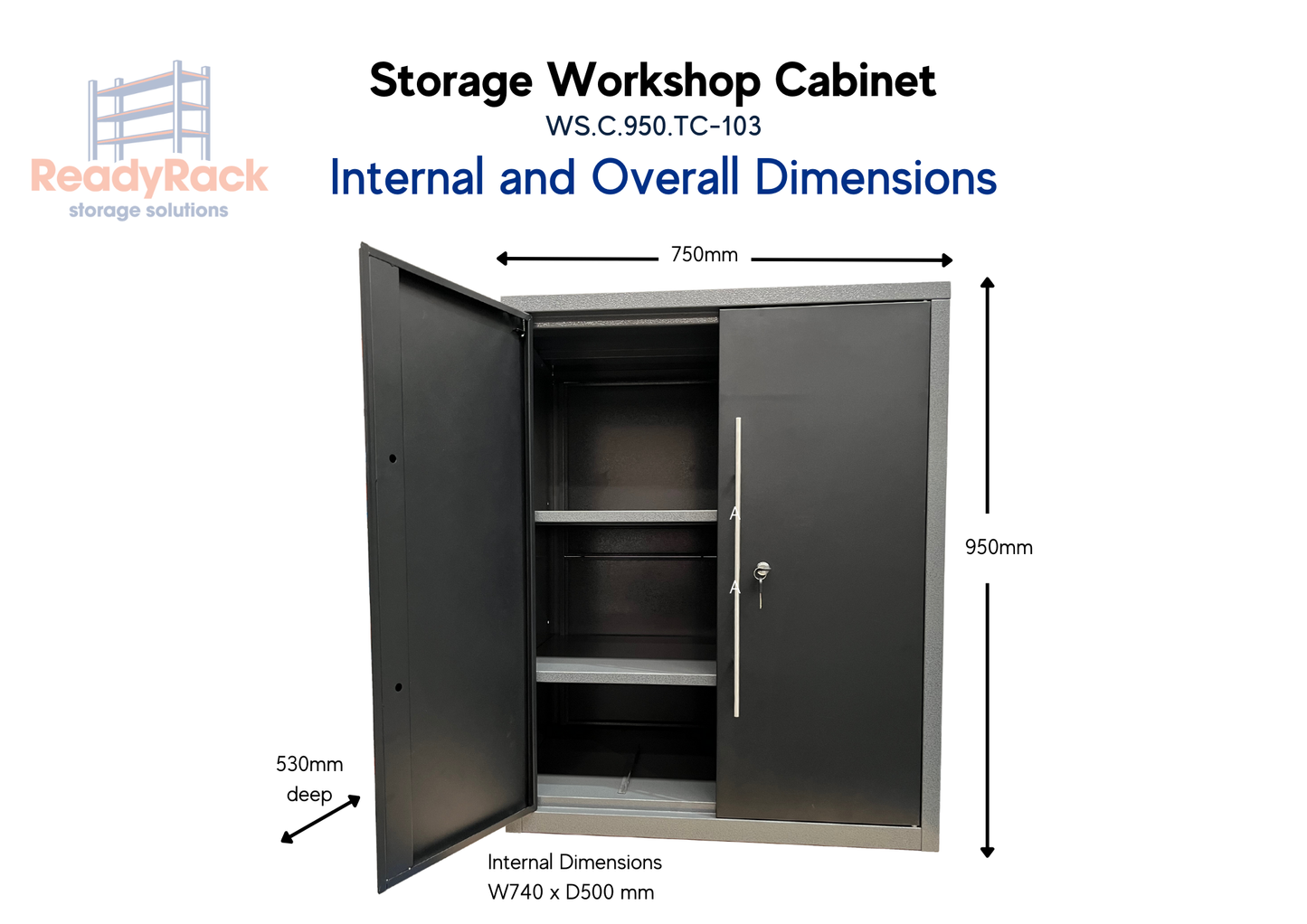 ReadyRack Workshop Cabinet Measurements