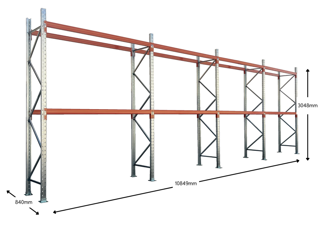 Pallet Racking Four Bay Package | Storage Solution