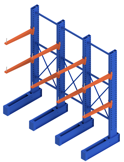 Heavy Duty Cantilever Racking Three Bay Package