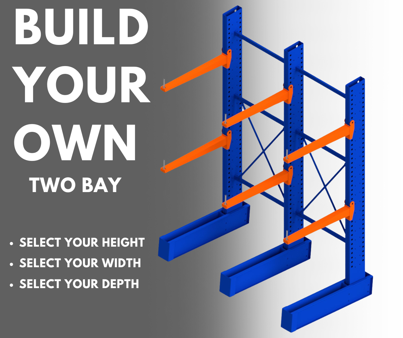 ReadyRack Two Bay Cantilever Build Your Own