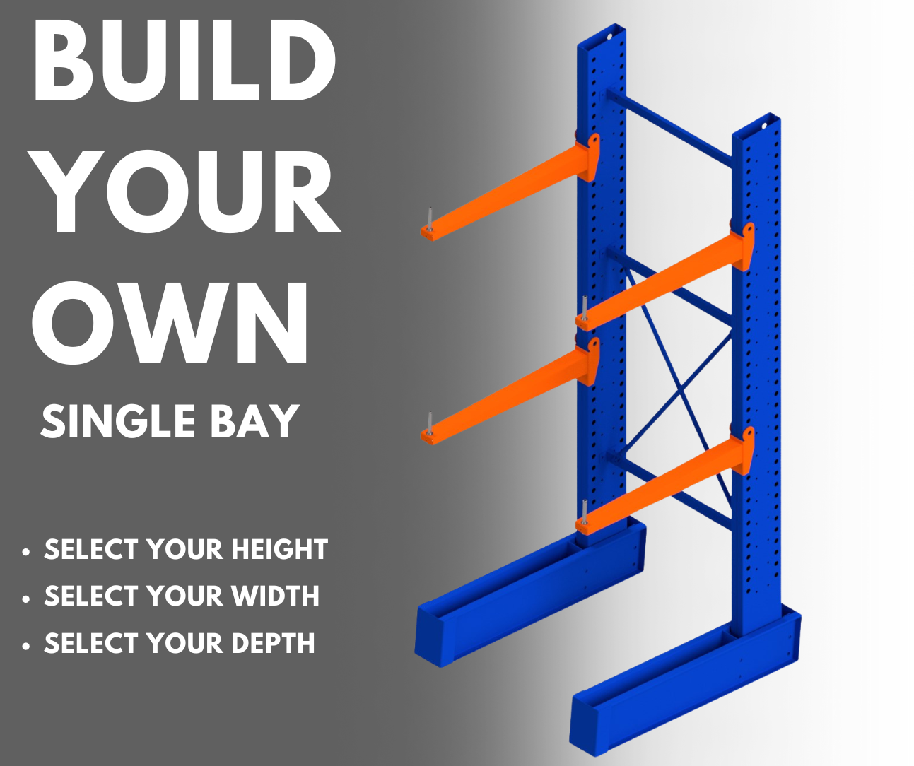 Single Bay Heavy Duty Cantilever 