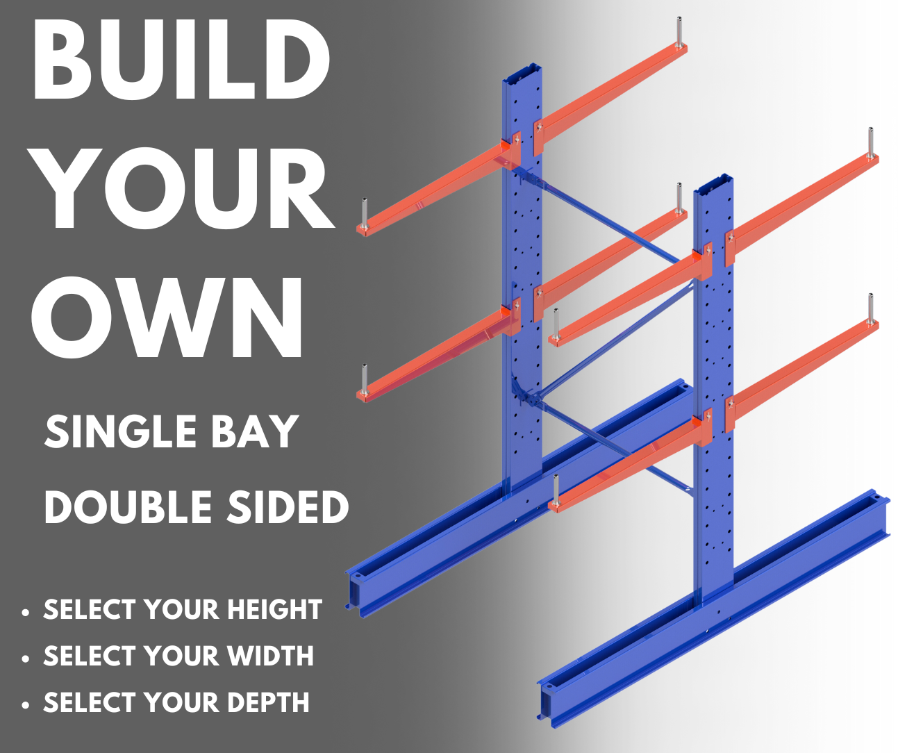 Double Bay Racking Vs Double Row Racking Medium Duty Double Sided Cantilever Racking