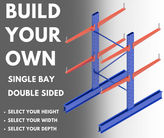 Medium Duty Cantilever Racking - Starter Bay Double Sided