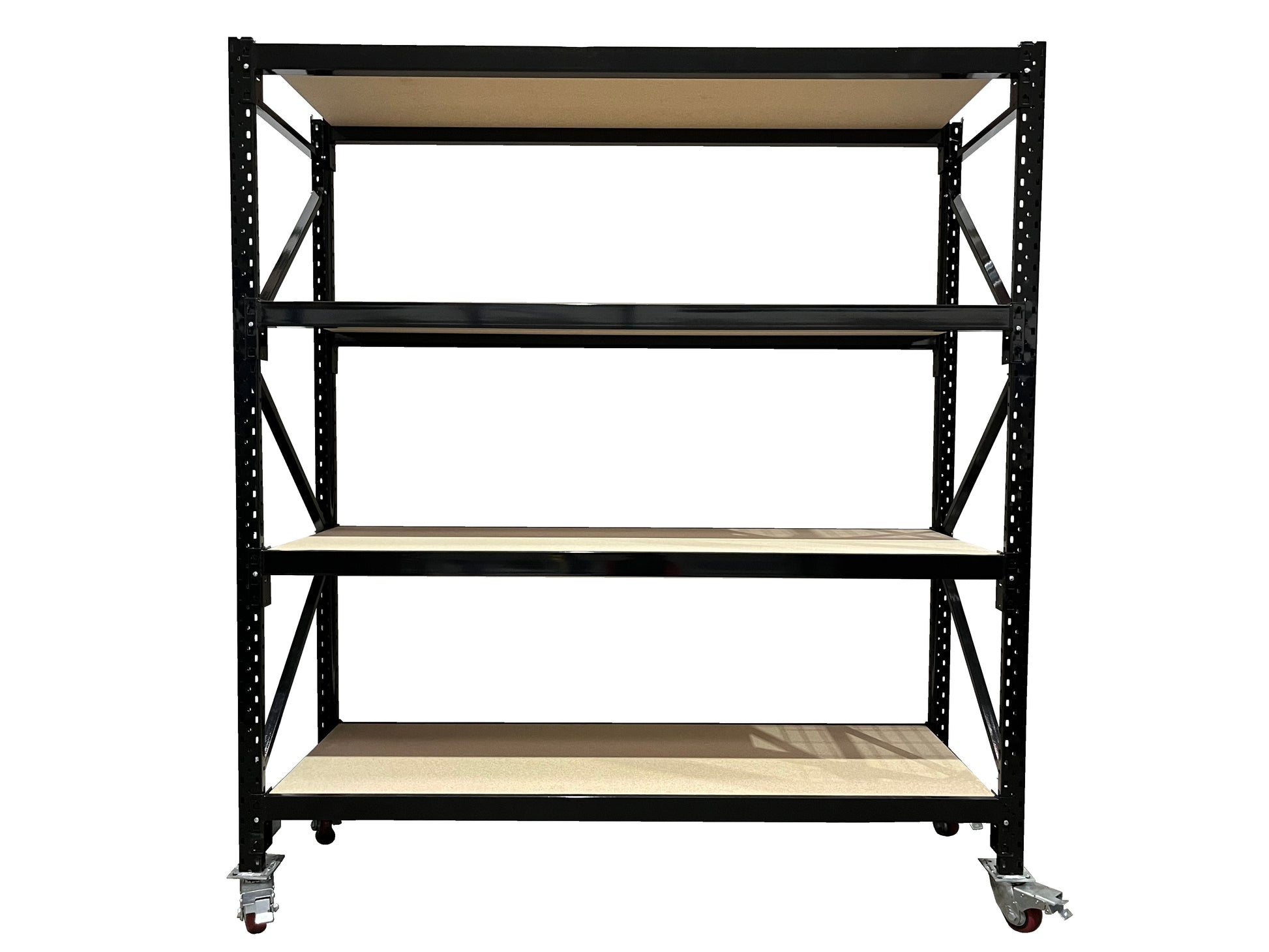 ReadyRack Black Mobile Shelving with Chipboard