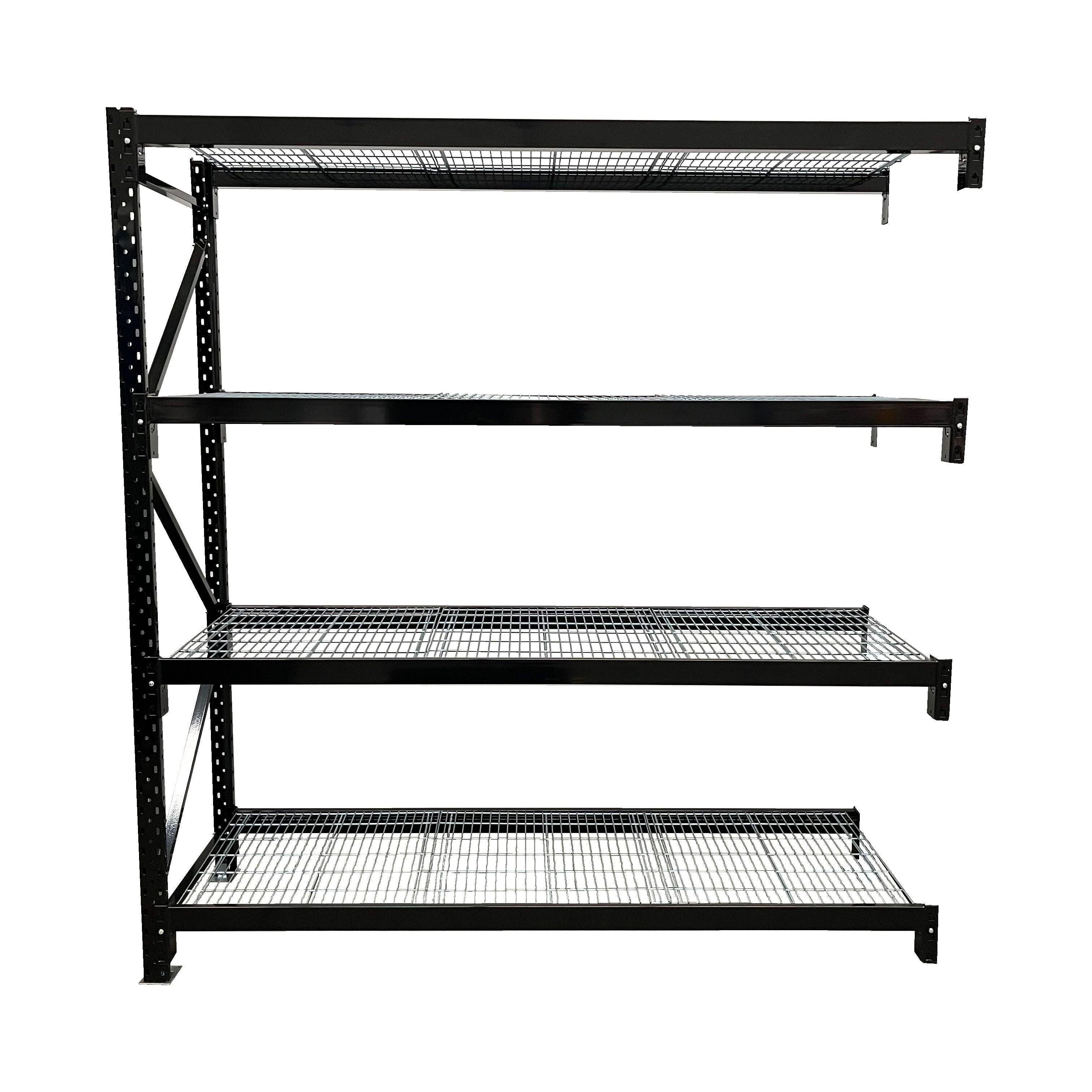 Black Mesh Shelving 2000 x1 800mm Black Long Shelves