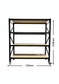 Black Mobile Shelving with Chipboard 2150mm High