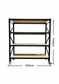 Black Mobile Shelving with Chipboard 2150mm High