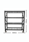 Black Mobile Shelving with Mesh 2150mm High