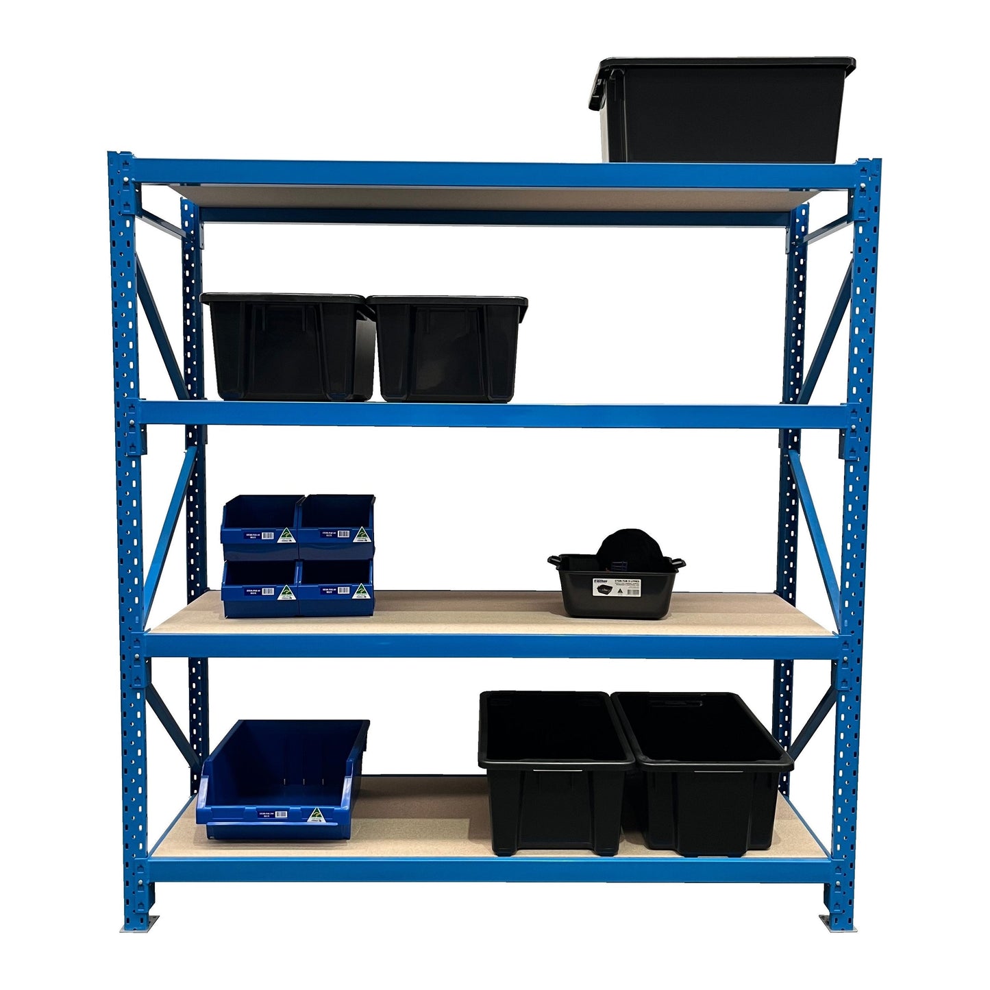 ReadyRack Long Span Shelving 2000mm High Starter Bay 1800mm Wide with tubs