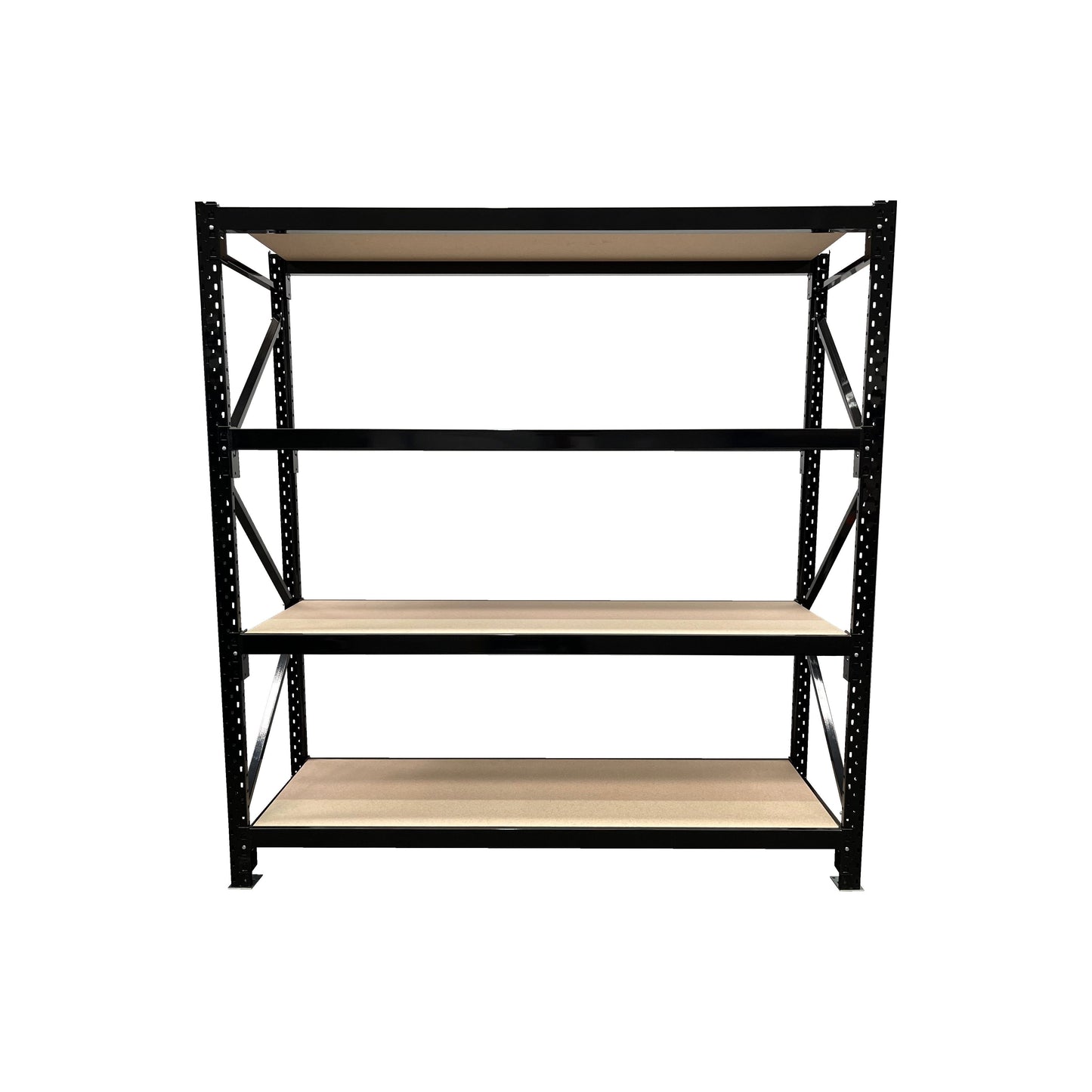 ReadyRack Black Long Span Steel Shelving with Chipboard 2000mm High Starter Bay 1800mm Wide x 600mm Deep