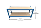 Long Span Workbench with Bottom Shelf