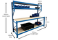 ReadyRack Blue Longspan Workstation