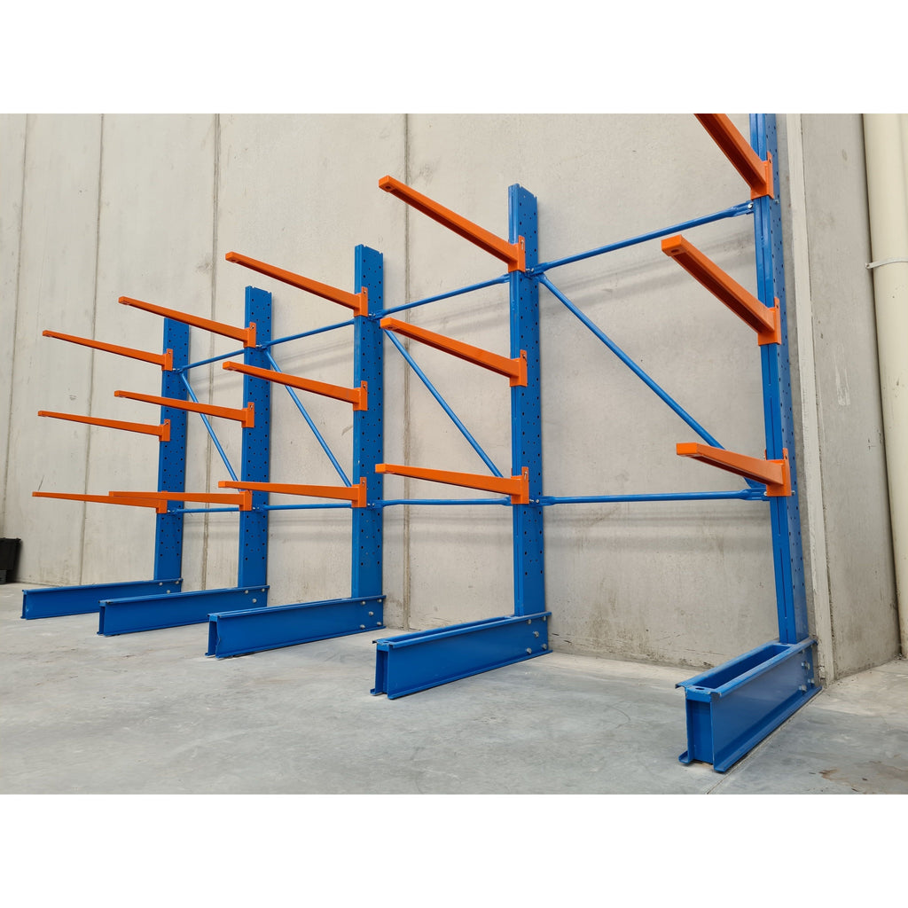 Single Horizontal Frame Racking Medium Duty Cantilever Racking: Single Sided Add-On Bay