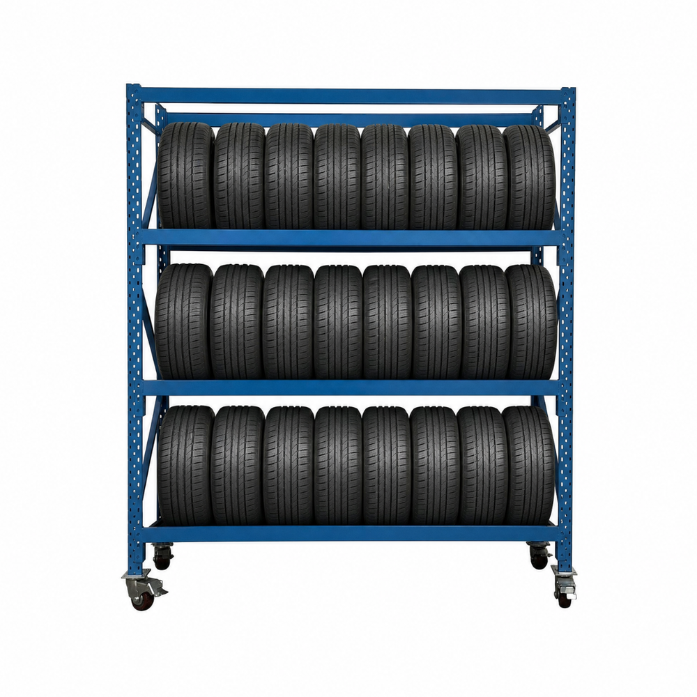 Wheeled Wheel Racking Mobile Tyre Racking | Tyre Storage on Wheels | ReadyRack