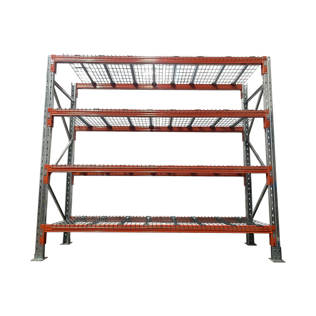 Open Bay Storage Racks Heavy Duty Shelving Starter Bay 2438mm High with Mesh | Shelving Racking