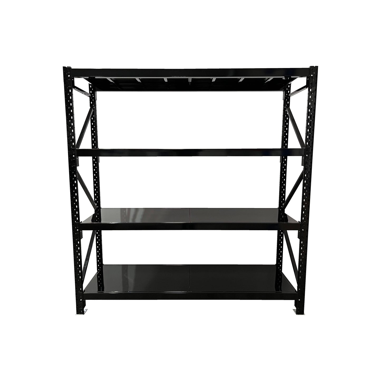 Black Long Span Steel Shelving 2000mm High Starter | Longspan Racking