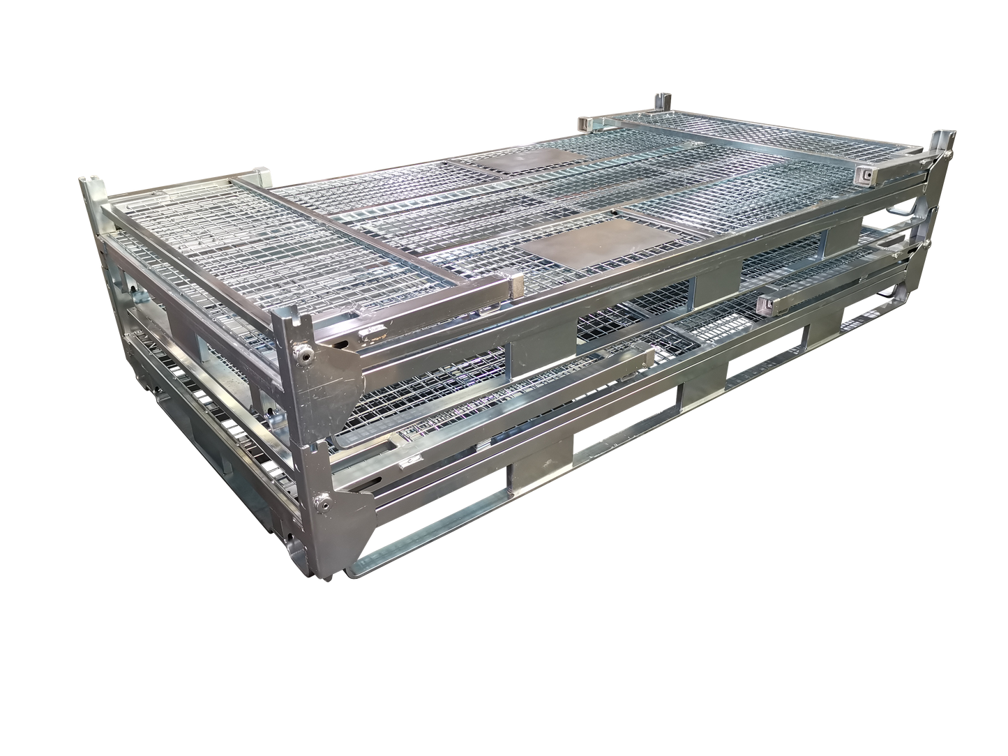 Double Collapsible Full Height Pallet Cage