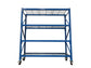 Mobile Shelving Blue with Mesh