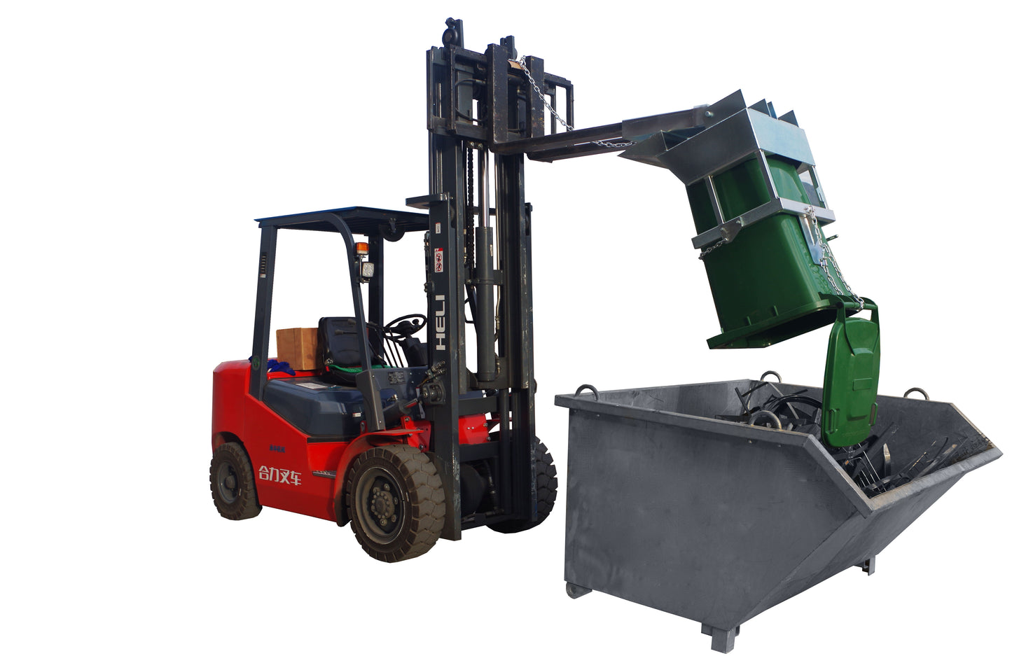 Forklift Wheelie Bin Tipper 240L