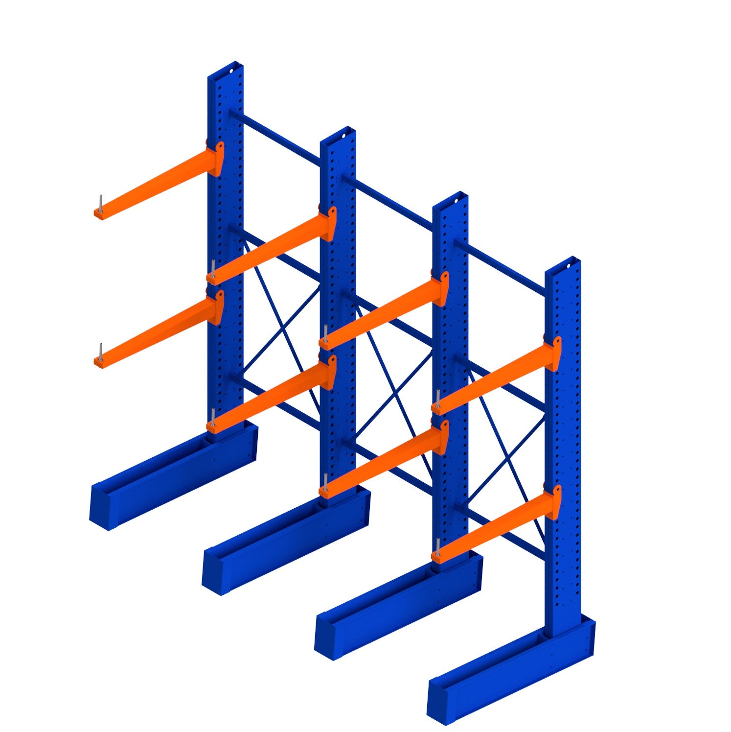 Heavy Duty Cantilever Three Bay Run