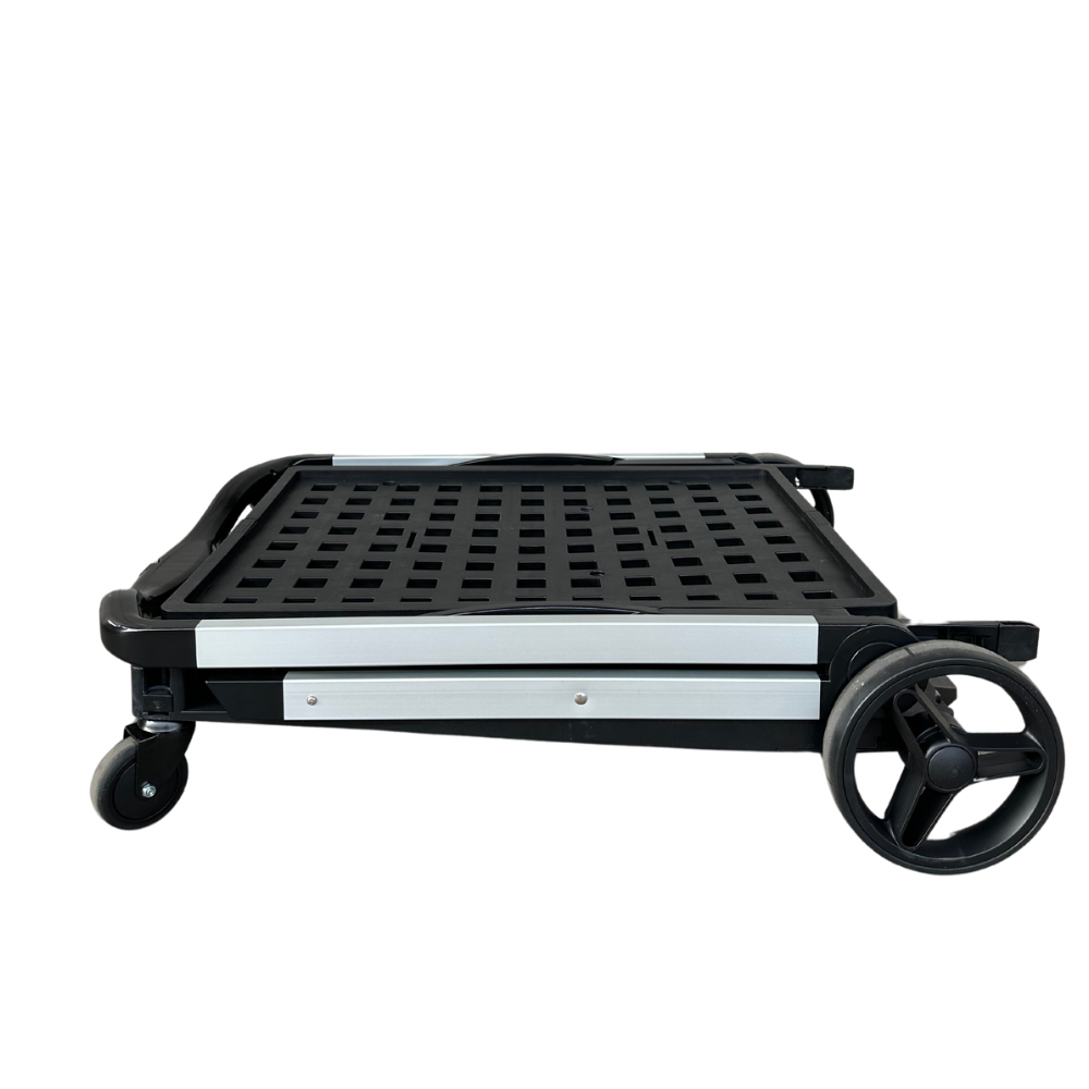 50Kg Rated Portable Aluminium Folding Trolley With Crate