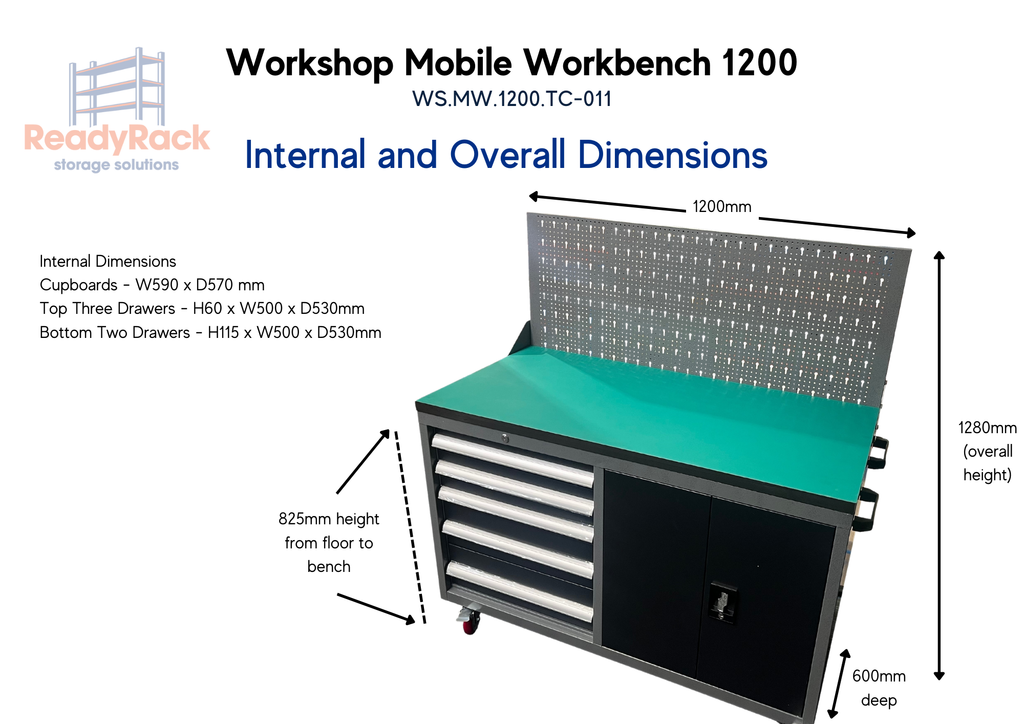 Workshop Mobile Workbench 1200 | Work Bench