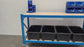 ReadyRack Mobile Longspan Workbench with bottom shelf and castors