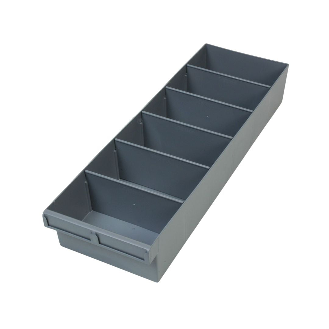 ReadyRack Spare Parts Tray 200x100x600 (Bulk) Grey Pack of 6
