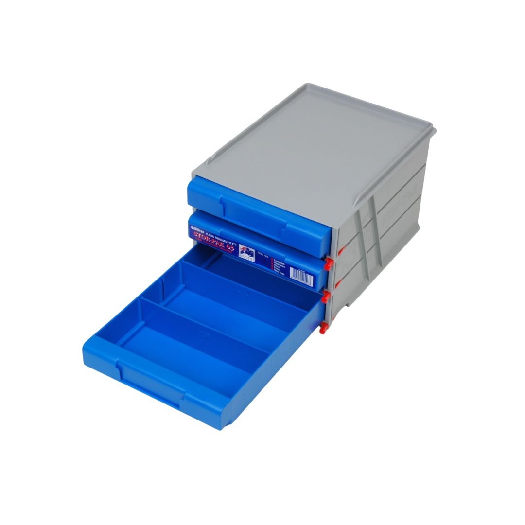 ReadyRack Stor-Pak 63 Blue - Pack of 3