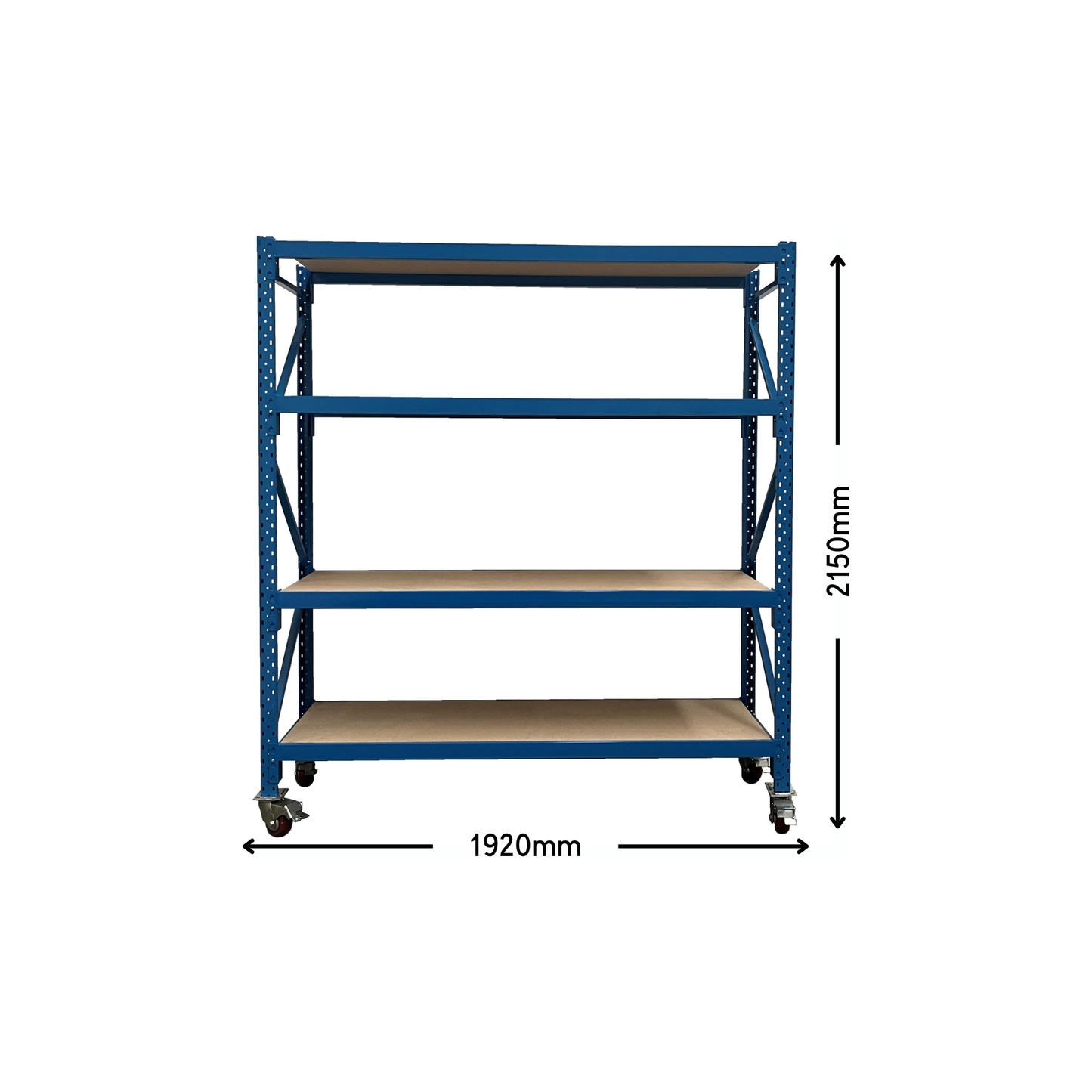 ReadyRack mobile shelving size