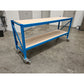 Longspan Workbench 2 - 2520mm (l) x 1050mm (h) with bottom shelf and castors