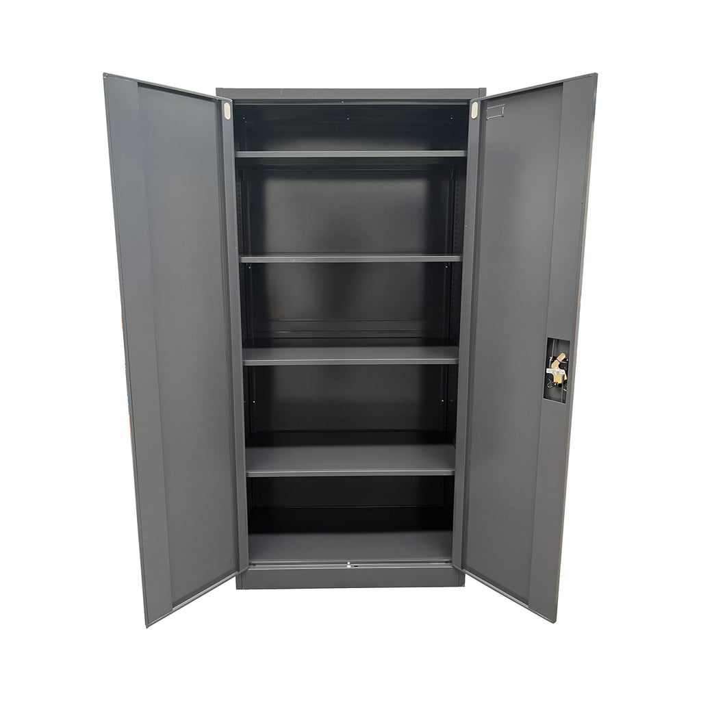 Lockable Rack Shelf 2 Door Lockable Cabinet - 4 Adjustable Shelves | ReadyRack