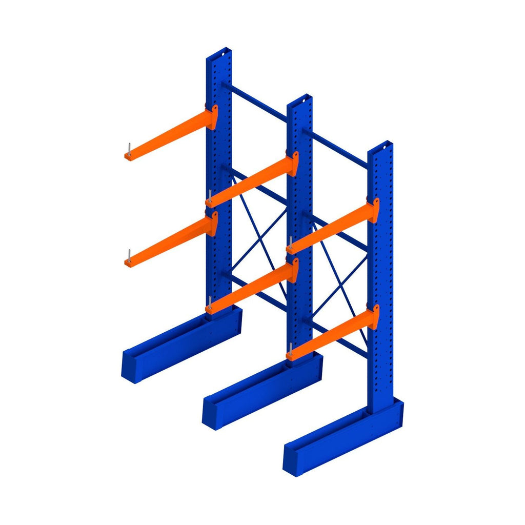 Heavy Duty Cantilever Racking Two Bay Run