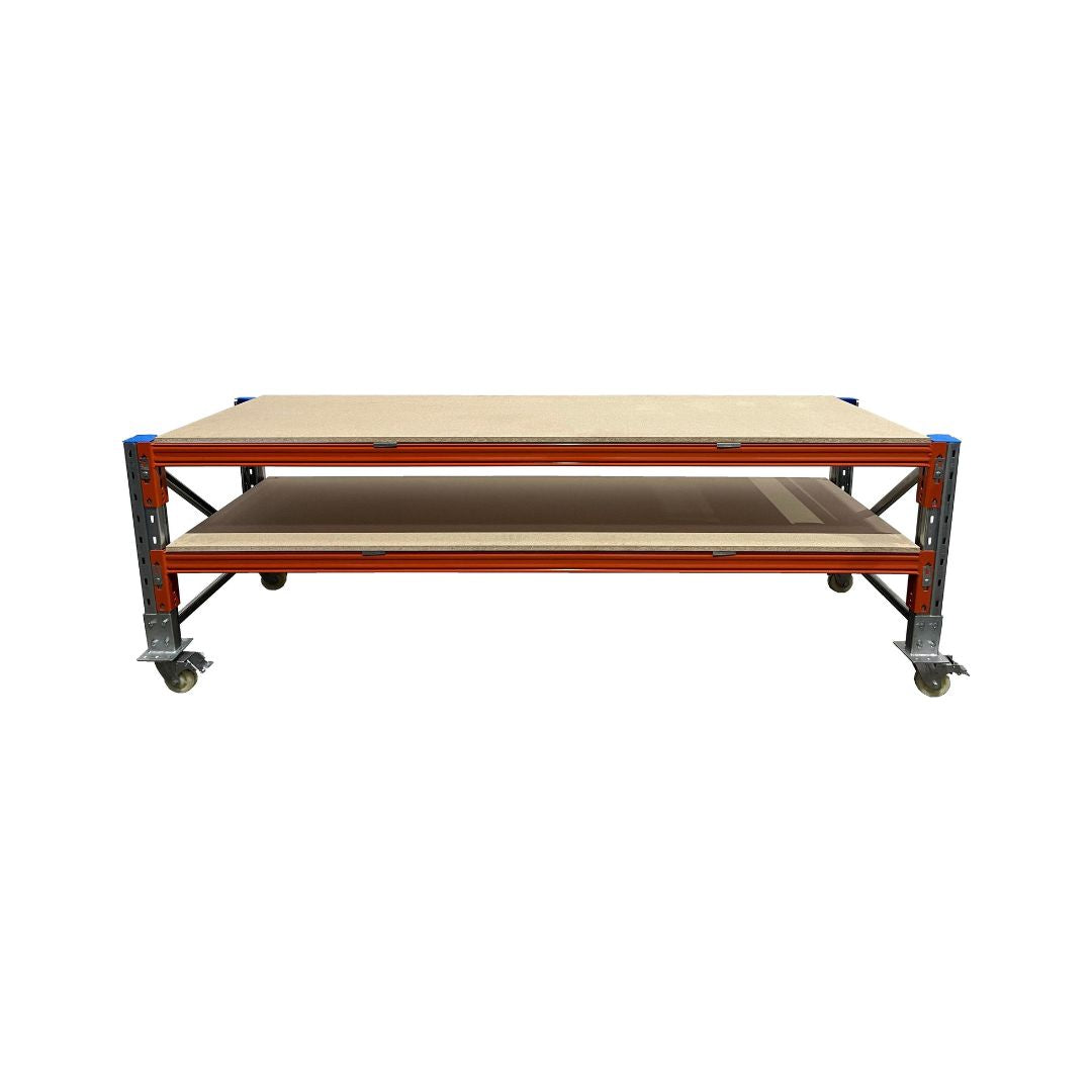 ReadyRack Pallet Racking Work Bench 2 2770mm Second level on castors