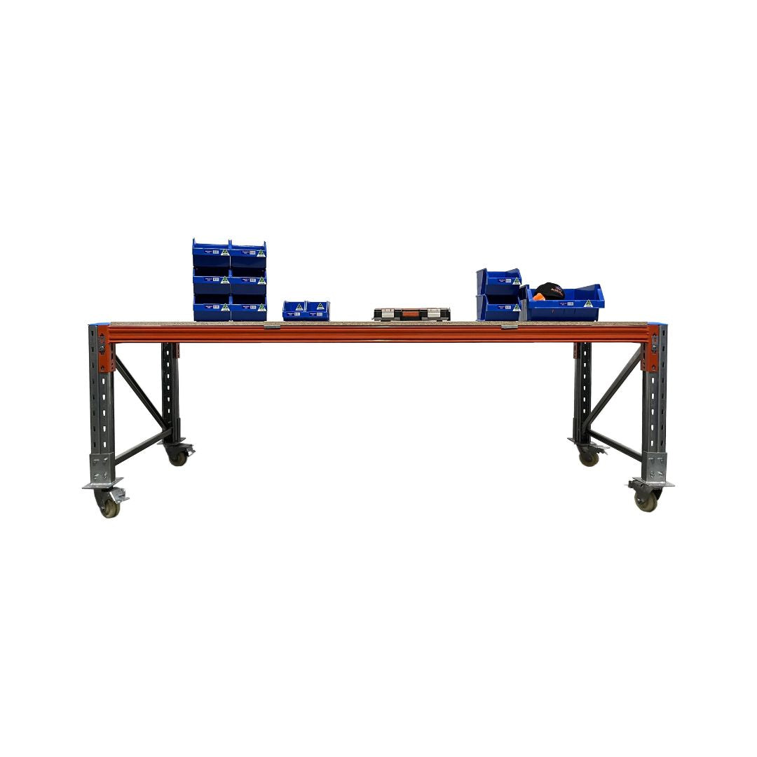ReadyRack Pallet Racking Work Bench 2 2770mm Single level on castors